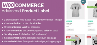 Etiquetas de produtos avançados WooCommerce
